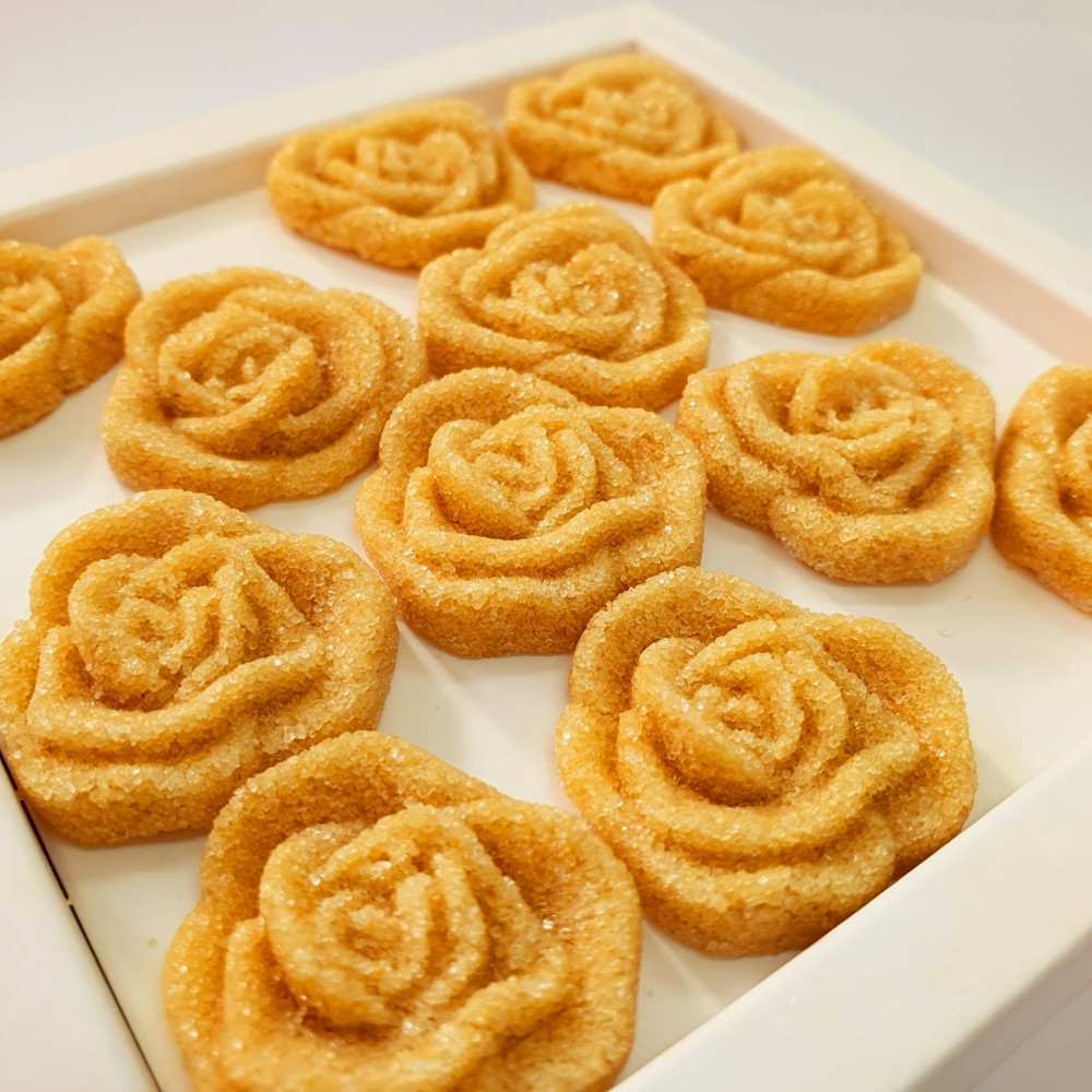 Rózsa formájú formacukor Tokaji aszu ízesítéssel